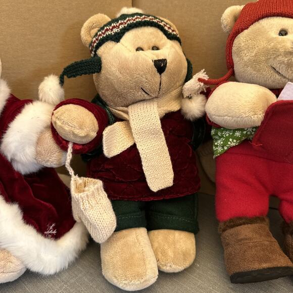 3 Starbucks Bearista Bears Winter Holiday Christmas Edition 2004 2006 2010 - Picture 3 of 15